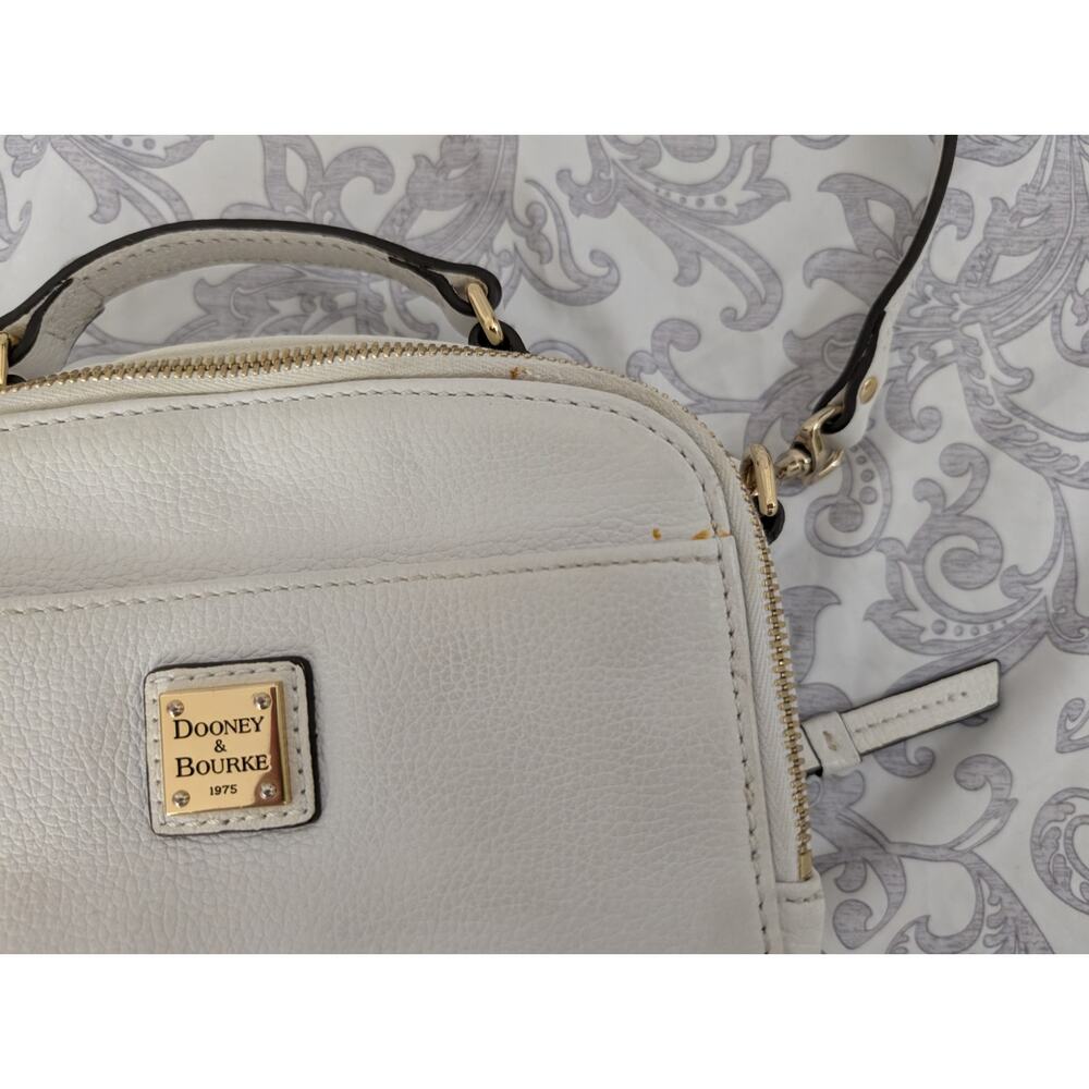 dooney & burke white leather crossbody bag - Picture 15 of 16